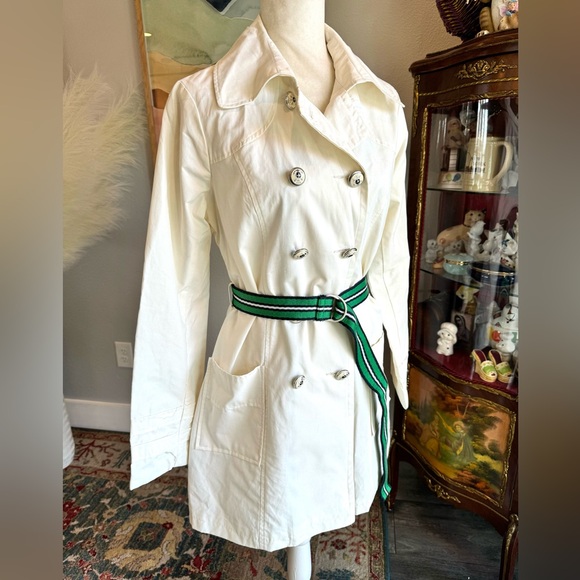 Steve Madden White Trench Coat - Picture 3 of 15